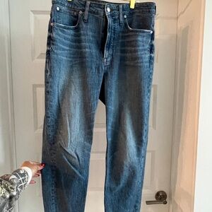 Madewell the Curve Perfect Vintage Jeans, size 30 petite